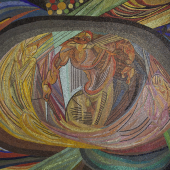 Otto Freundlich, Die Geburt des Menschen, 1919, Mosaik, Bühnen der Stadt Köln, Foto: Rheinisches Bildarchiv Köln