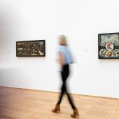 Ausstellungsansicht «Der figurative Pollock», Foto: Julian SalinasAusstellungsansicht «Der figurative Pollock», Foto: Julian Salinas Ausstellungsansicht «Der figurative Pollock», Foto: Julian Salinas