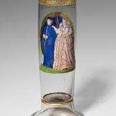 Stangenglas mit der Darstellung des Martin Barmet und seiner Ehefrau, datiert 1588, H. 29,5 cm, Sammlung Dr. Schicker, Berlin, Foto: Martin Adam