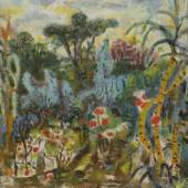 Axl Leskoschek, Ohne Titel (Brasilianischer Urwald), 1948, Öl auf Leinwand, 44 x 55 cm, Sammlung Neue Galerie Graz, Foto: UMJ/N. Lackner 