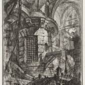 Piranesi, Giovanni Battista: Folge Carceri: Der runde Turm; Radierung, 547 x 413 mm, Copyright SKD, Foto: Herbert Boswank 