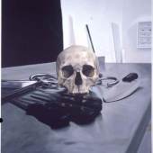 Damien Hirst Skull and Knives, 2005 , Copyright  	VBK Wien, 2010, Beschreibung  	Olbricht Collection
Courtesy Haunch of Venison 