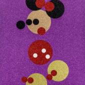 Damien Hirst  Minnie (Pink Glitter)  screenprint in colors with glitter on wove paper  sheet: 60 by 48 in. (152.4 by 121.9 cm.)