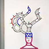 Niki de Saint Phalle Lampe angulaire 1992 Painted polyester, metal and light bulbs 198 x 124 x 50 cm | 78 x 48.8 x 19.7 in 