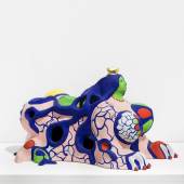 Niki de Saint Phalle Sphinx 1990 Painted polyester with gold leaf 28 x 43 x 29 cm | 11 x 16.9 x 11.4 in 