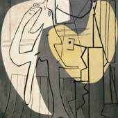 Bildlegende: Pablo Picasso
Der Maler und sein Modell, 1927 (Ausschnitt) Öl auf Leinwand, 214×200 cm
Museum of Contemporary Art, Teheran
© 2010 ProLitteris, Zürich 