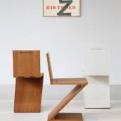 Zig-Zag Chair/ Gerrit Thomas Rietveld, 1934/ Courtesy of Galerie VIVID