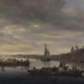 Salomon van Ruysdael Faehre bei Nimwegen