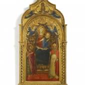 Lorenzo Di Niccolo (1373 – 1412) Thronende Madonna mit Kind Tempera auf Holz | 92 x 48cm  Ergebnis: 236.800 Euro 