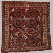 Early Eagle Group II Main Carpet Fragment 172 x 163 cm (5' 8" x 5' 4") Turkmenistan, ca. 1800 or earlier