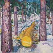Edvard Munch, Der gelbe Baumstamm, 1912