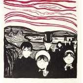 Edvard Munch Le Soir (Angst) (J. 84; Woll 63; Schiefler 61)