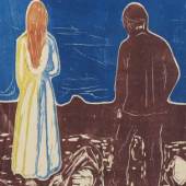 Edvard Munch, Zwei Menschen. Die Einsamen, 1899, © die LÜBECKER MUSEEN