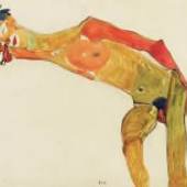 Egon Schiele, Liegender Knabenakt, das
Gesicht auf den rechten Arm stützend, 1910
Leopold Museum, Wien
