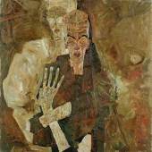 Egon Schiele: Selbstseher II (Tod und Mann), 1911, Öl auf Leinwand, 80,5 x 80 cm, Leopold Museum, Wien, LM 451 © Fotografie Leopold Museum, Wien