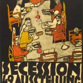 Egon Schiele Plakat Secession. 49. Ausstellung, 1918 Farblithografie 68 x 53,2 cm