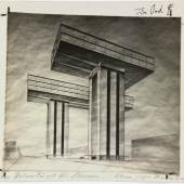 El Lissitzky, The Wolkenbügel, 1925,  Blick auf Strastnoi Boulevard, Sammlung Van Abbemuseum, Foto: Peter Cox