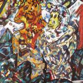 01. „DOUD“ 1972, Dispersion auf Leinwand, 198 x 98 cm