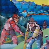 Ernst Zdrahal - Alpenschnitter, 79x103