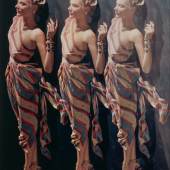 Erwin Blumenfeld Three Times Petersen, Study for a Fashion Page | 1947 | Dye Transfer von 1984 | 32,2 × 25,3 cm Taxe: € 3.000 – 6.000