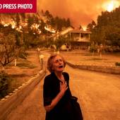 EUROPE, SINGLES Evia Island Wildfire © Konstantinos Tsakalidis for Bloomberg News
