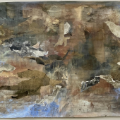 Leonie Pirker, "Sonara", 2021, 75 x 105 cm, Acryl/Collage auf Papier