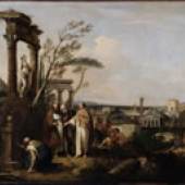 Cicero entdeckt das Grabmal des Archimedes Francesco Zuccarelli SPSG 