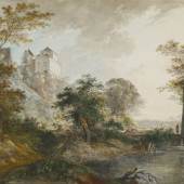 Johann Georg von Dillis (1759–1841)Schloss Harlaching bei München, um 1790, Aquarell über Bleistift, © Contemporary Editions Ltd, London