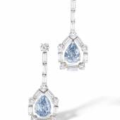 Fancy Vivid Blue diamond pendent earrings - Sotheby's Magnificent Jewels & Noble Jewels - Geneva 15 November 2018