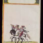 Fanfarenbläser zum Turnieraufzug (286 KB)
Hochzeitskodex Erzherzog Ferdinands II. von Sigmund Elsässer 1580 und 1582
Copyright KHM Wien/ Schloss Ambras