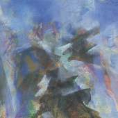 Gerhart Frankl, Bergphantasie IX – Dolomiten, 1963 Pastell und Gouache auf Papier 40,4 x 54,3 cm © Belvedere, Wien – Legat Peter Parzer, Wien