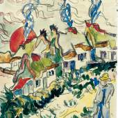 Ernst Ludwig Kirchner Landschaft mit Häusern und Mann, o. J. Franz Marc Museum, Kochel am See Stiftung Etta und Otto Stangl