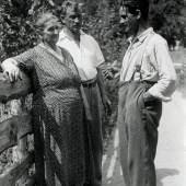 Franz Wiegele (rechts) mit Mutter Gertrud und Bruder Alfred, um 1932, Privatbesitz			