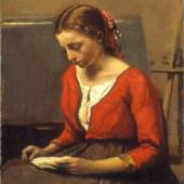 Camille Corot, Lesendes Mädchen, um 1845 / 1850 Stiftung Sammlung E. G. Bührle, Zürich
