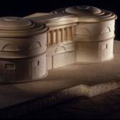 Friedrich Gilly, Entwurf zu den 'Bains Publiques', um 1800, Außenbau, Modell 2003