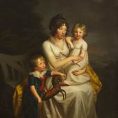 Friedrich Carl Gröger: Henriette von Heintze mit ihren Kindern, 1803