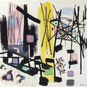 Fritz Winter (1905 - 1976)  "Komposition Rot-Gelb" | 1957 | Öl auf Leinwand | 135,5 x 145cm  Ergebnis: 283.800 Euro Int. Auktionsrekord für diesen Künstler*
