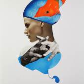 Margo Gabryszewska, Der Redner, Collage, 59,4 x 42 cm, 2015