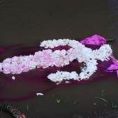 Ana Mendieta, Flower Person, Flower Body, 1975/2020. Colour photograph, 41 × 51 cm. © The Estate of Ana Mendieta Collection L.L.C. Courtesy: Galerie Lelong & Co