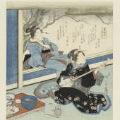 Two geisha with shamisen, Yanagawa Shigenobu, c. 1822. Acquired with the support of Goslings NieuwBeerta Fonds