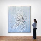 Georg Baselitz,  Keine Einfahrt, 2023  Oil and collage on canvas 270 x 230 cm (106.3 x 90.55 in)