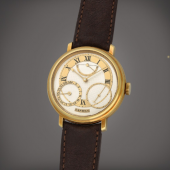 George Daniels, London  Anniversary Number 01 An Historically Important and Early Yellow Gold Manual Winding Wristwatch with Date and Up/Down Indication - Estimate: in excess of CHF 500,000