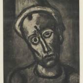 Georges Rouault, Miserere, Blatt 8, Wer zeigt sein wahres Gesicht?, 1923 (1948),