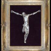 Giambologna, Corpus Christi aus  Silber, Hohlguss ( cire perdu),  punziert Köln um 1600  (Schätzpreis 9.000 - 10.000 Euro)