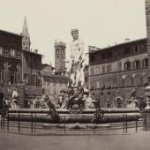 Giorgio Sommer (1834–1914), Florenz: Neptunbrunnen, um 1860–1870