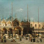 Giovanni Antonio Canaletto, Der Markusplatz in Venedig, 1740-50, © Arp Museum Bahnhof Rolandseck, Sammlung Rau für UNICEF, Foto Horst Bernhard