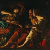 Giovanni Francesco Guerrieri (Fossombrone 1589–1655/9 Pesaro) "Lot und seine Töchter", erzielter Preis € 475.064
