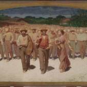 Giuseppe Pellizza da Volpedo, Der Weg des Arbeiters (1898-1899; Tortona, Pinacoteca Il Divisionismo)