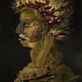 Feuer Giuseppe Arcimboldo 1566 datiert
Lindenholz 66,5 x 51 cm Rahmenmaße: 79,5 x 63,3 x 5,5 cm © Kunsthistorisches Museum, Wien
