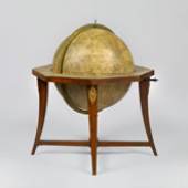 Himmelsglobus von Johann Elert Bode, 1804 in Nürnberg von J. G. Franz verlegt. D: 31 cm.                                                                        Foto: Wissenschaftliches Kabinett Weber-Unger